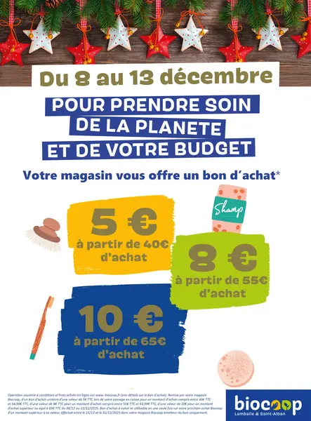 Les bons d'achat qui récompensent votre fidélité !
